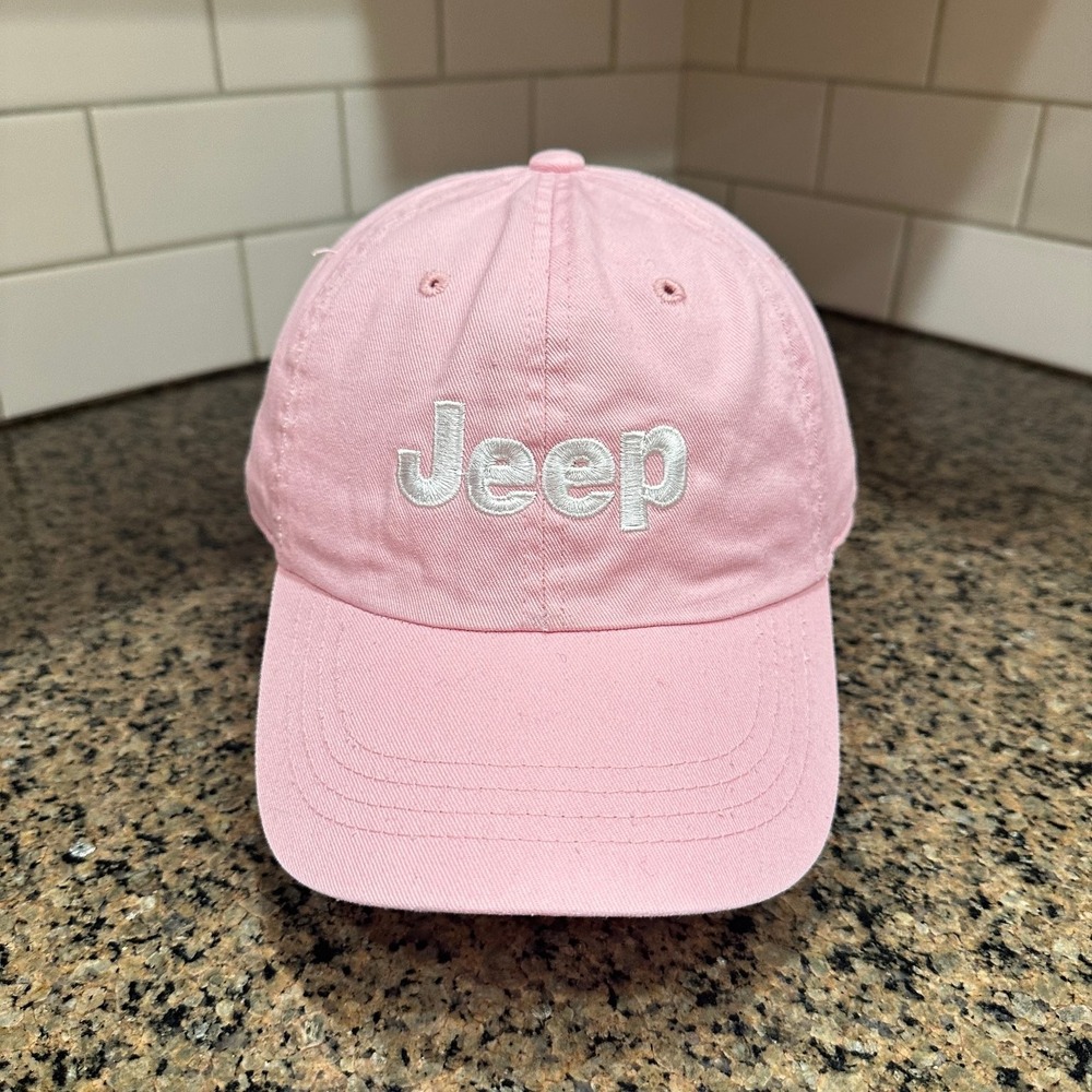 Jeep Decky 960 Strapback Hat Mens OSFA Pink Cotton